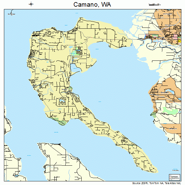 Camano, WA street map