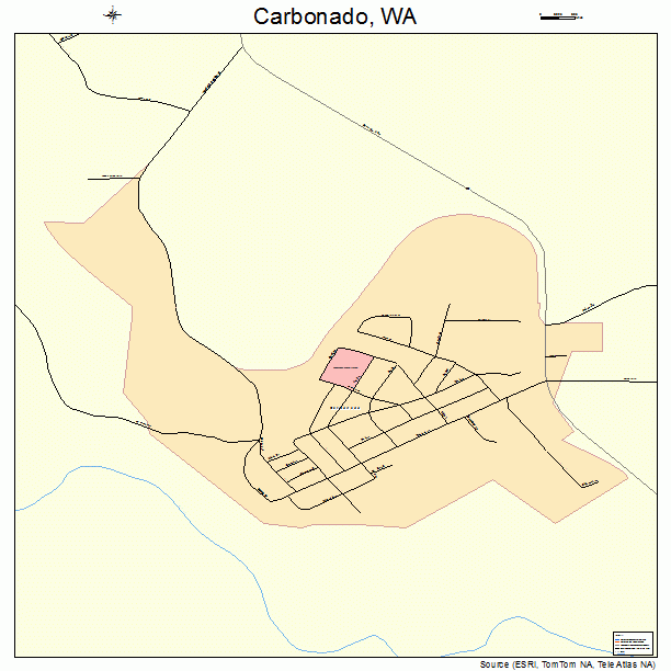 Carbonado, WA street map