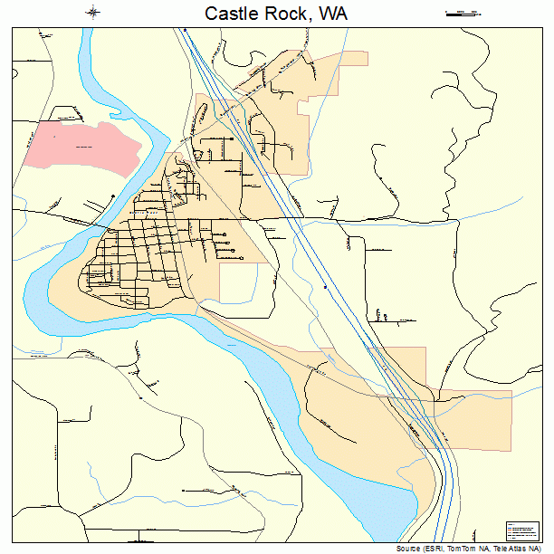 Castle Rock, WA street map