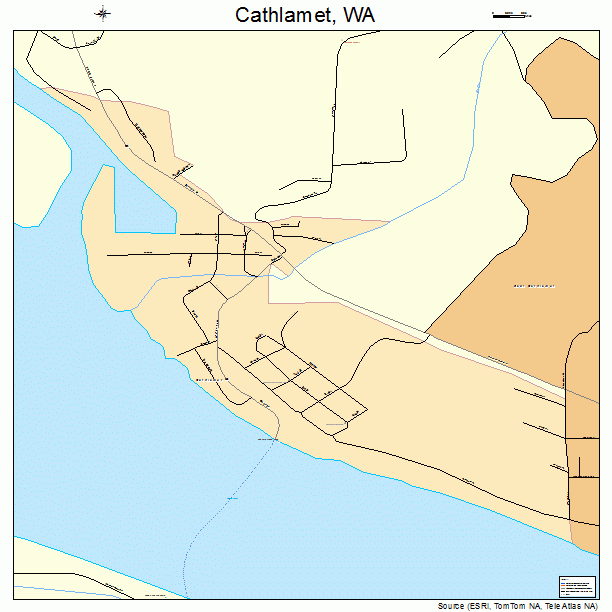 Cathlamet, WA street map