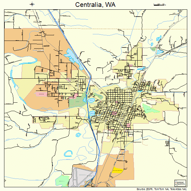 Centralia, WA street map
