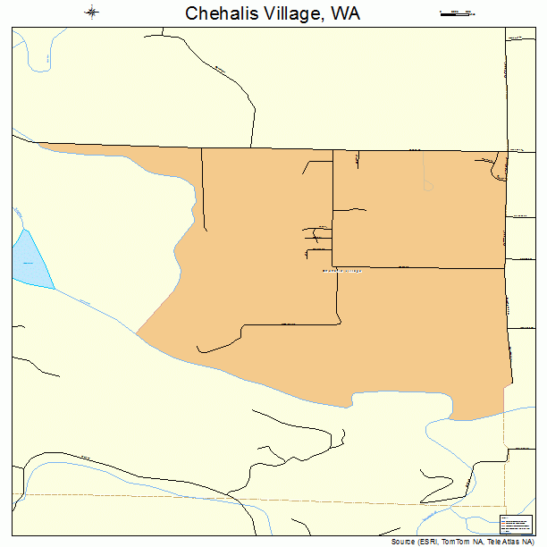 Chehalis Village, WA street map