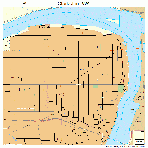 Clarkston, WA street map