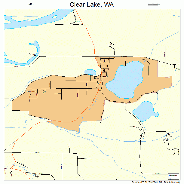 Clear Lake, WA street map