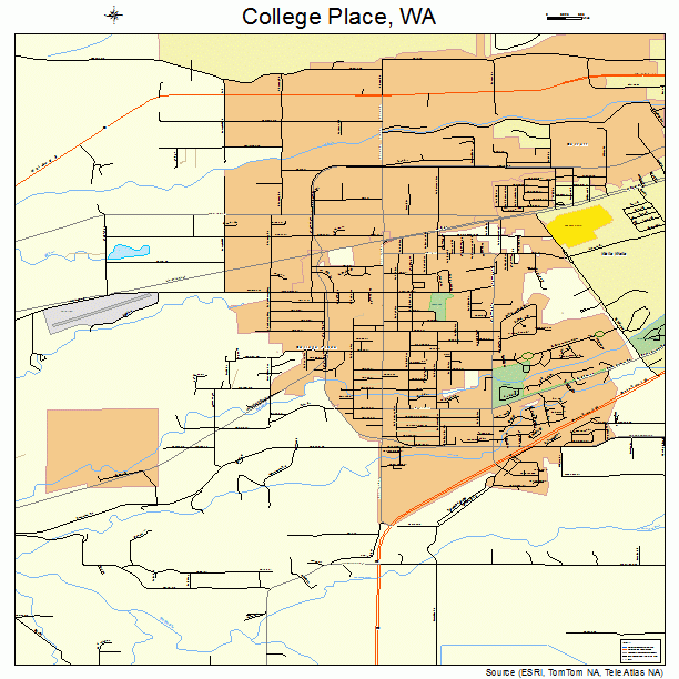 College Place, WA street map