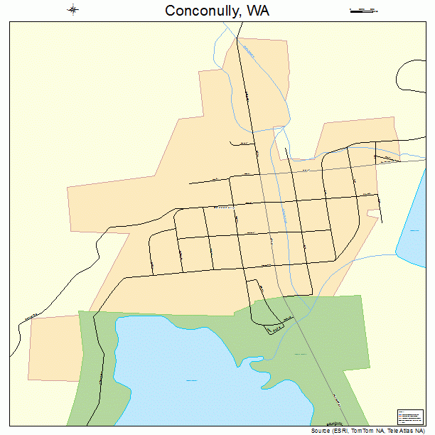 Conconully, WA street map
