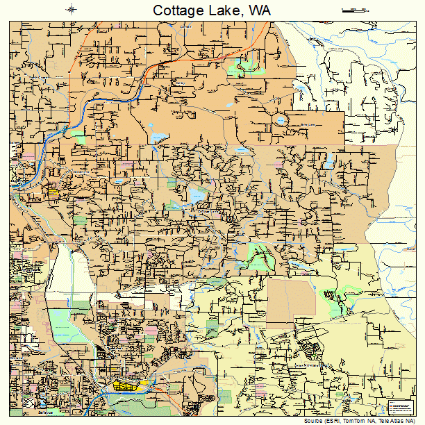 Cottage Lake, WA street map