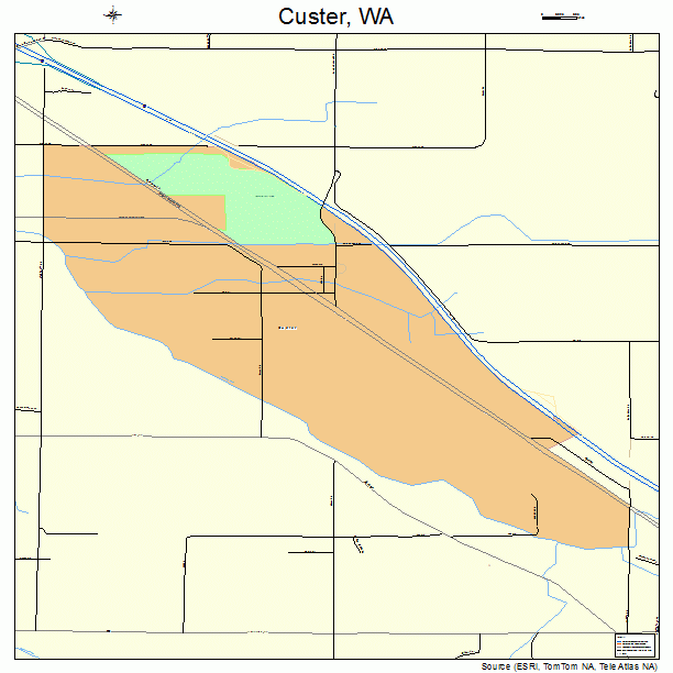 Custer, WA street map