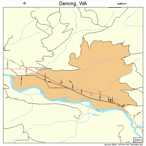Deming, WA street map