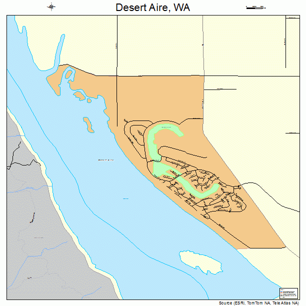 Desert Aire, WA street map