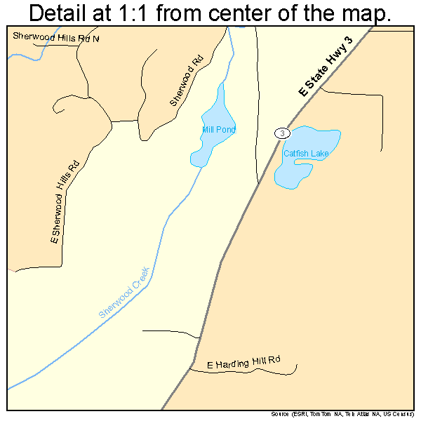 Allyn-Grapeview, Washington road map detail