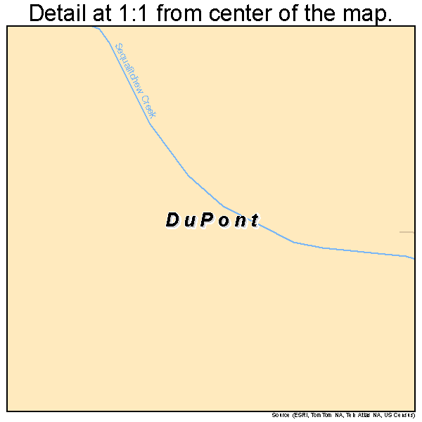 DuPont, Washington road map detail