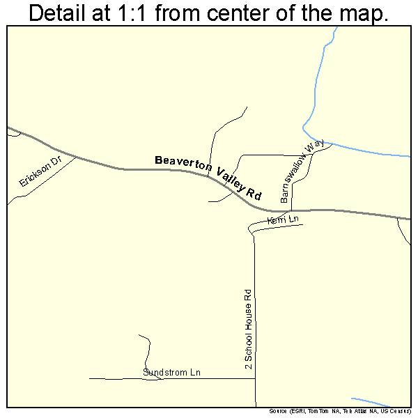 Friday Harbor, Washington road map detail