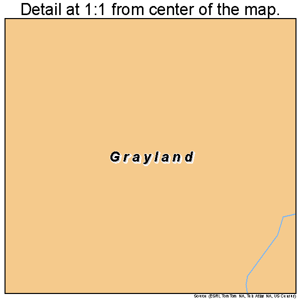 Grayland, Washington road map detail