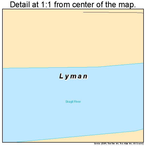 Lyman, Washington road map detail