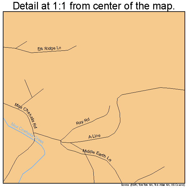 Malone-Porter, Washington road map detail