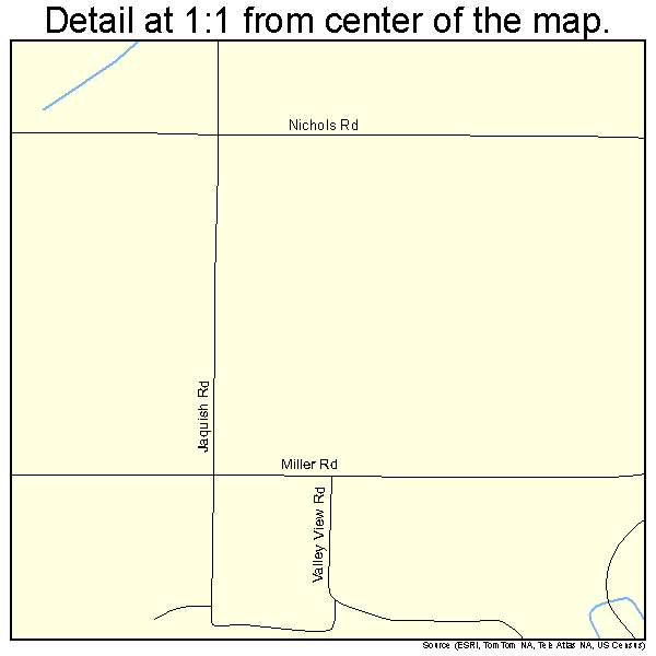 Omak, Washington road map detail