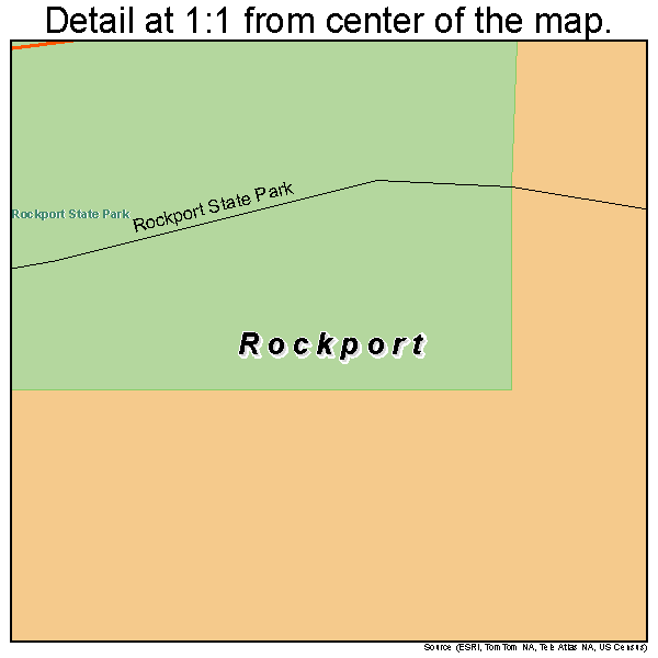 Rockport, Washington road map detail