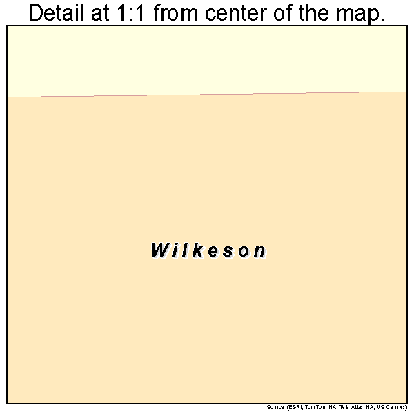 Wilkeson, Washington road map detail