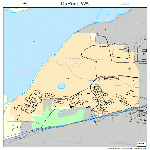DuPont, WA street map
