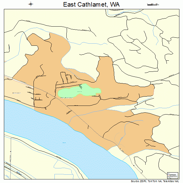 East Cathlamet, WA street map