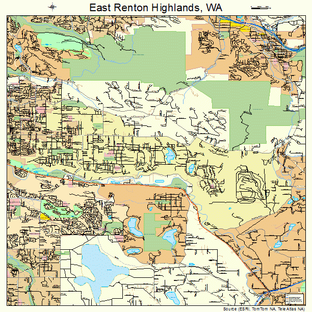 East Renton Highlands, WA street map