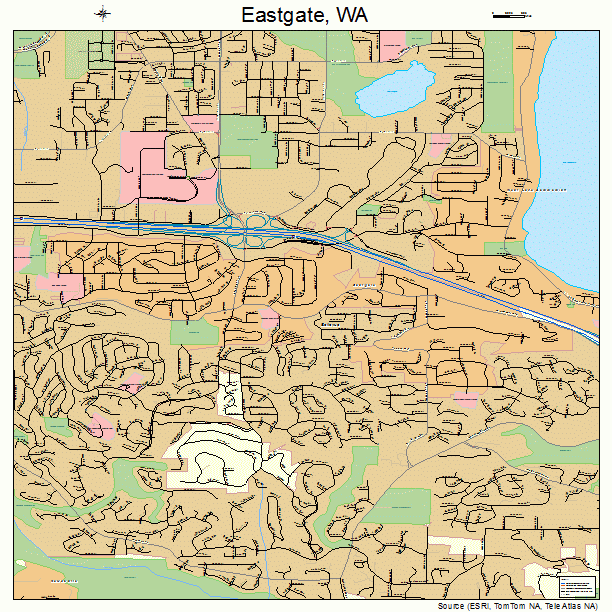 Eastgate, WA street map