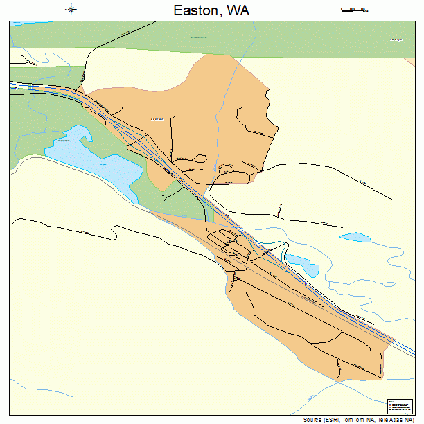 Easton, WA street map