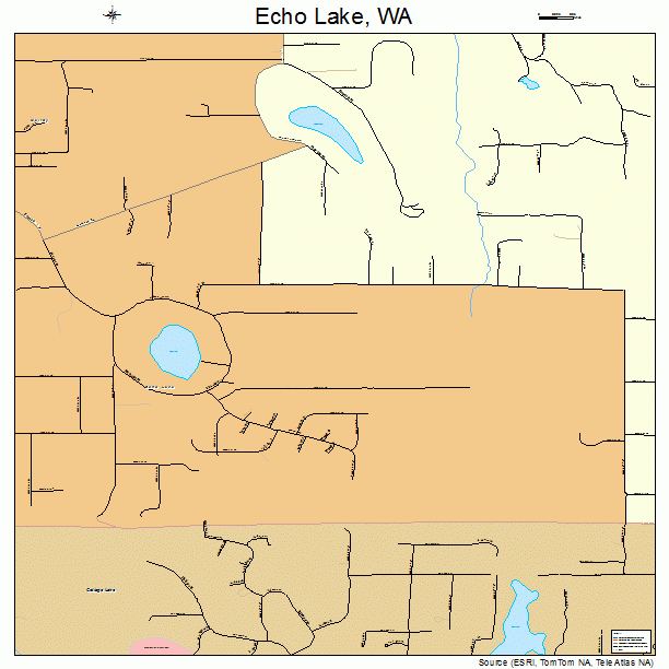 Echo Lake, WA street map