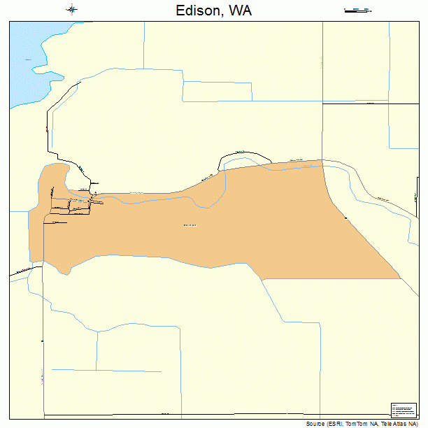 Edison, WA street map