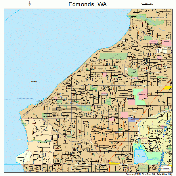 Edmonds, WA street map