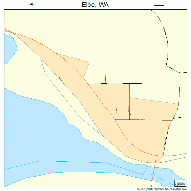 Elbe, WA street map