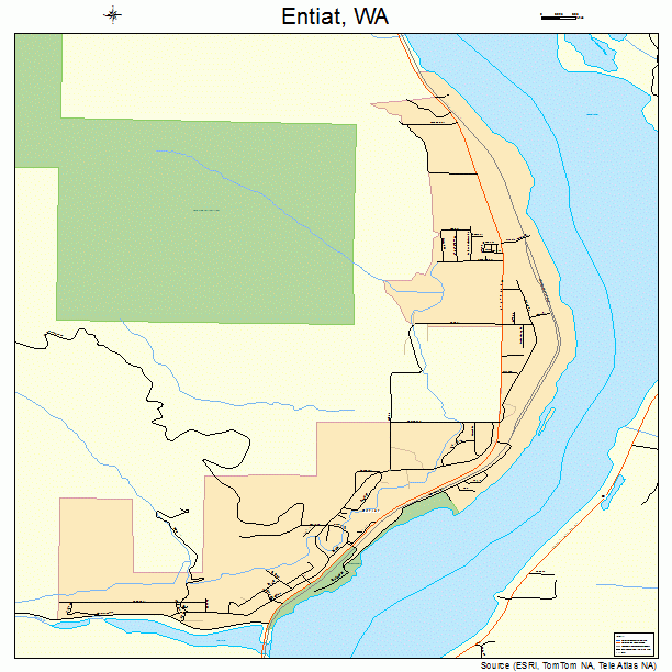 Entiat, WA street map