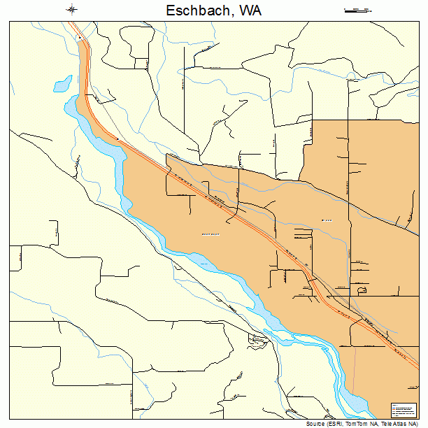 Eschbach, WA street map