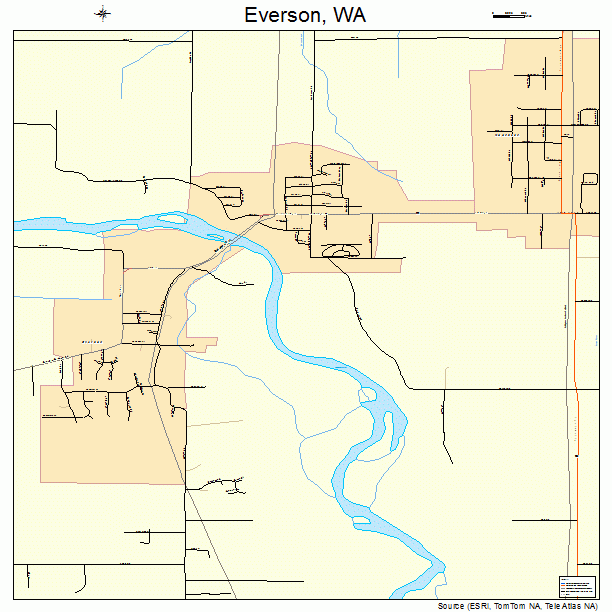 Everson, WA street map
