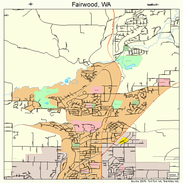 Fairwood, WA street map