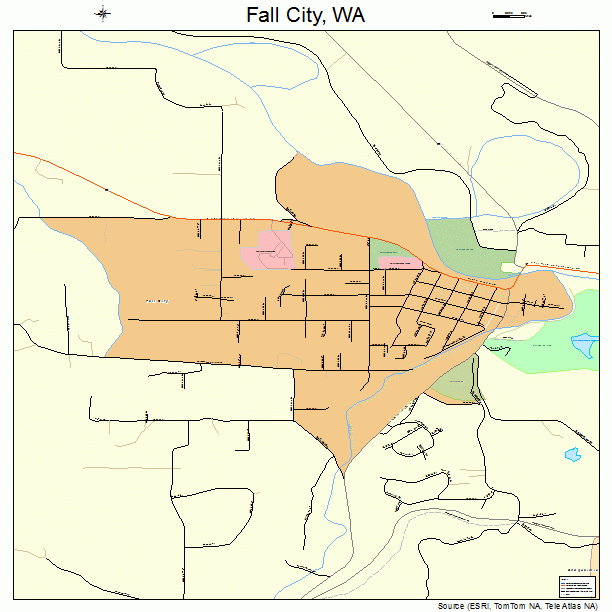 Fall City, WA street map