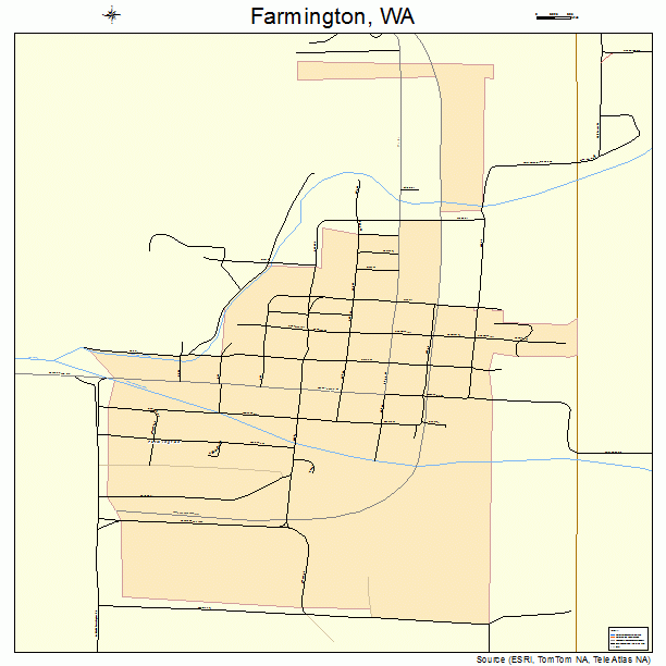 Farmington, WA street map