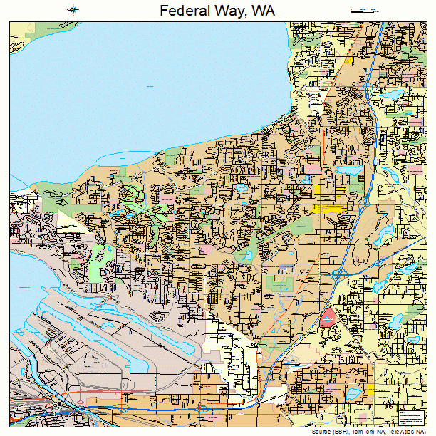 Federal Way, WA street map