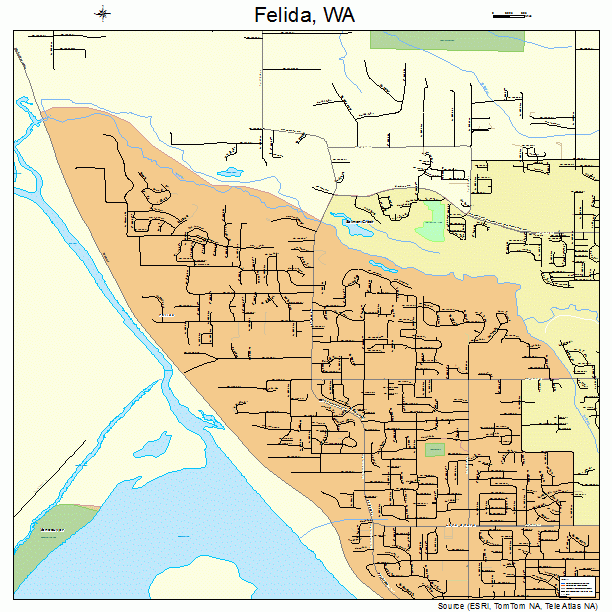 Felida, WA street map