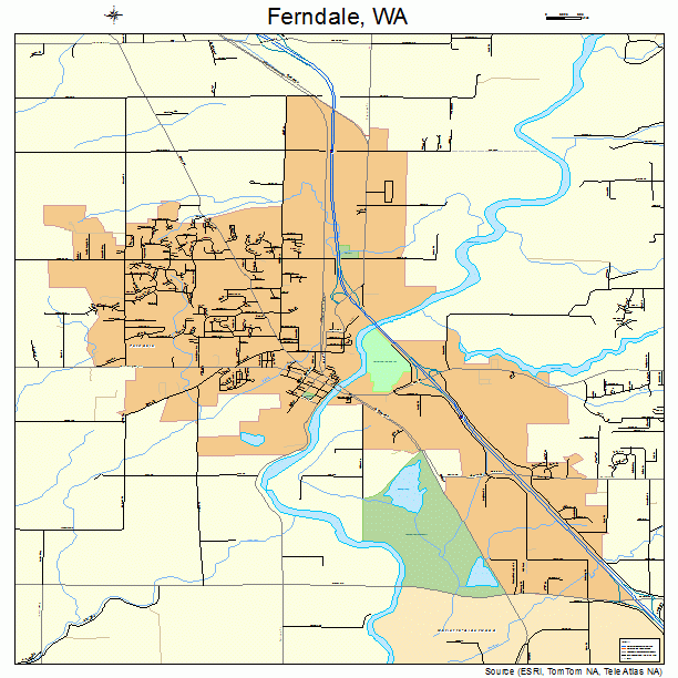 Ferndale, WA street map