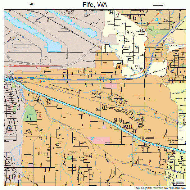 Fife, WA street map