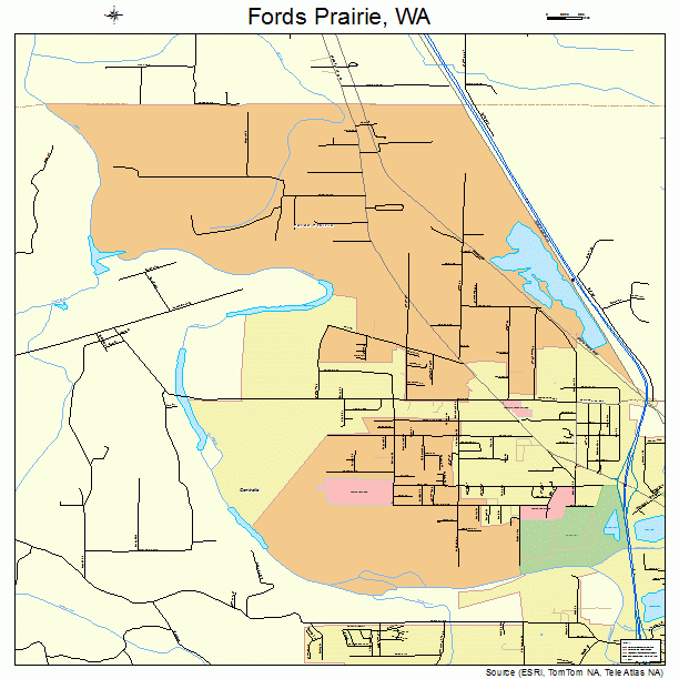 Fords Prairie, WA street map