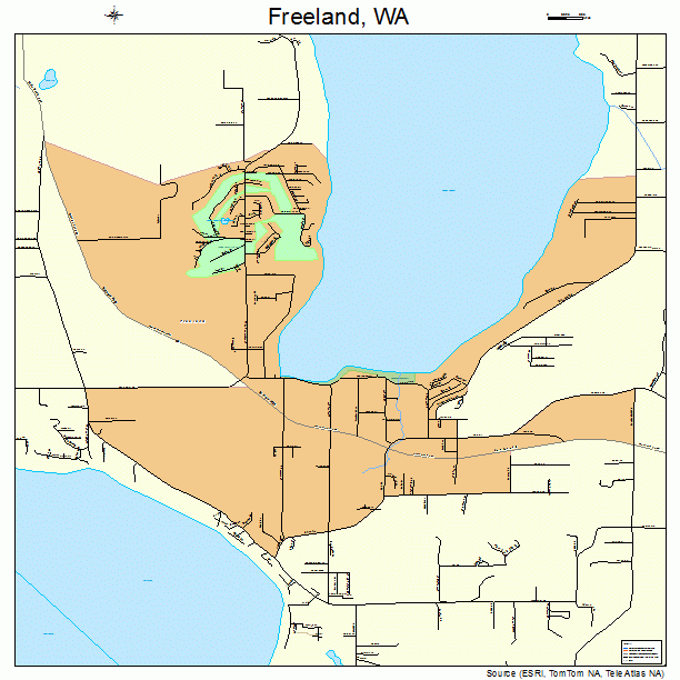 Freeland, WA street map