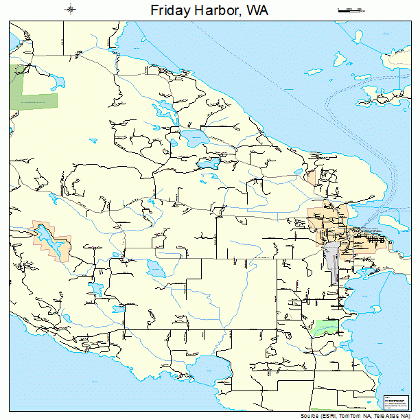 Friday Harbor, WA street map