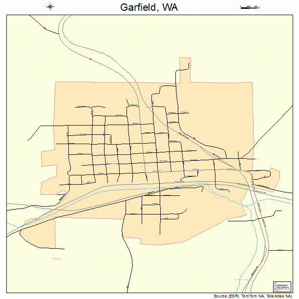 Garfield, WA street map