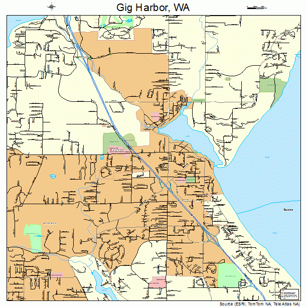 Gig Harbor, WA street map