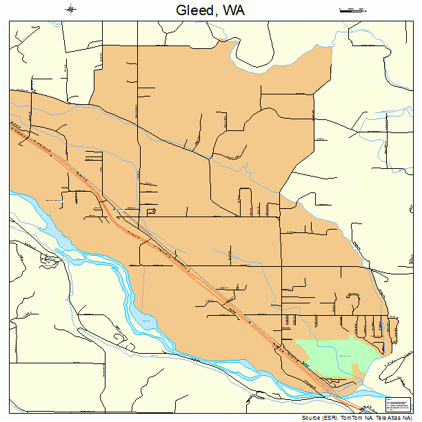 Gleed, WA street map