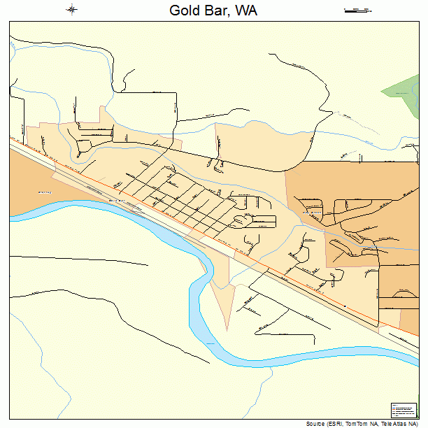 Gold Bar, WA street map