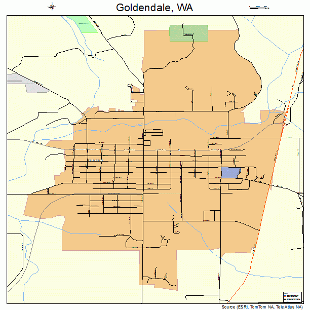 Goldendale, WA street map